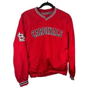 Vintage St Louis Cardinals Pullover Jacket Mens M MLB GIII Carl Banks Red 90s